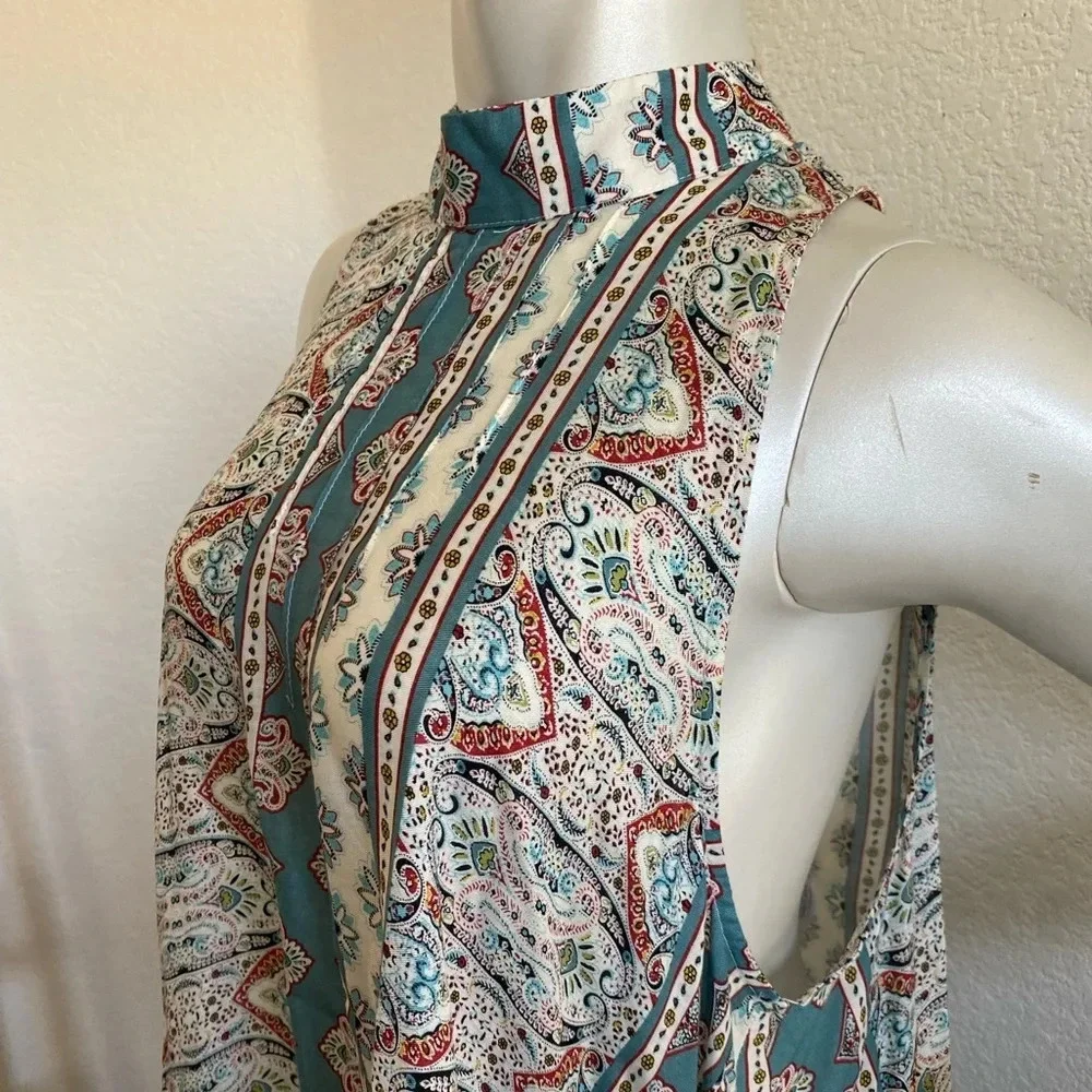 Intimately Free People Mock Neck Slip Dress Boho Large - Picture 11 of 14